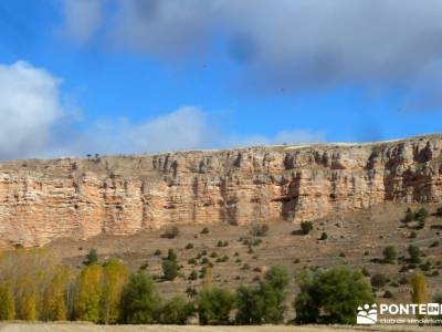 Hoces Río Riaza - Villa Ayllón; mapa y brujula río bidasoa el salto del gitano